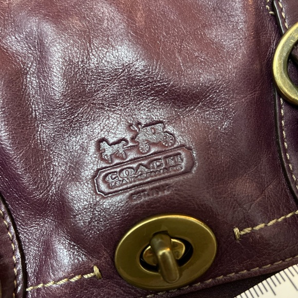 Stunning Coach! Rustic purple! - Picture 9 of 10